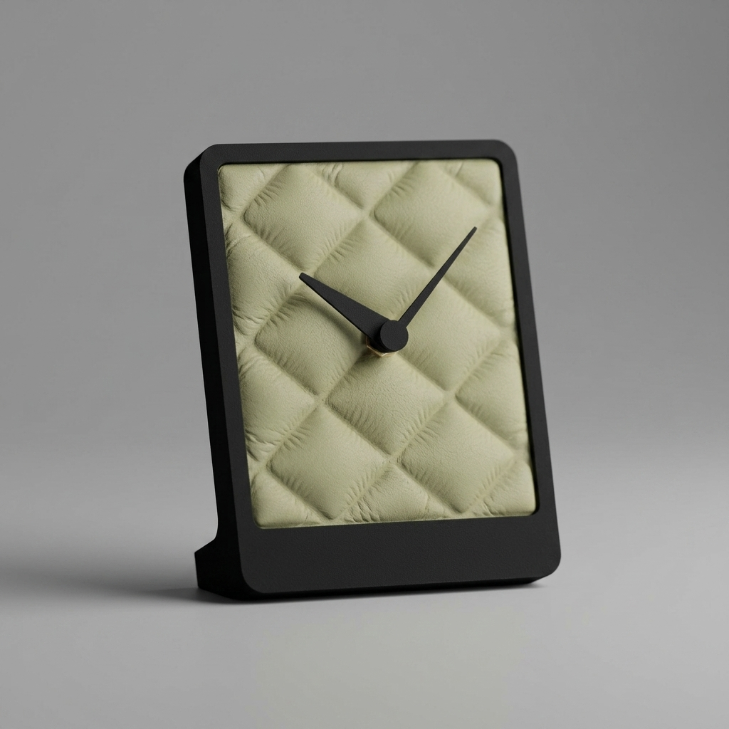 Cloth Pattern clock alternate angle