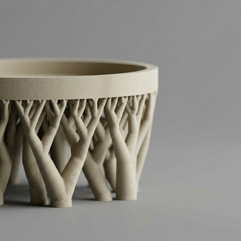 Oragnic Bowl / Planter Stand alternate angle