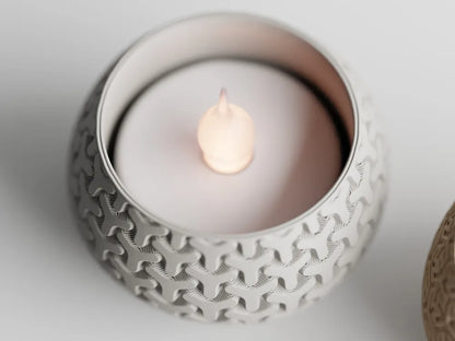 Tealight LED Candle geo style