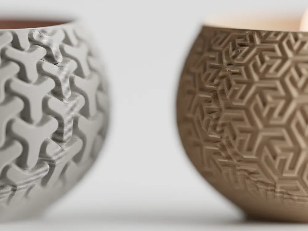 Tealight LED Candle geo style