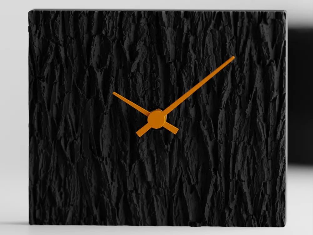Charcoal / Wood Clock