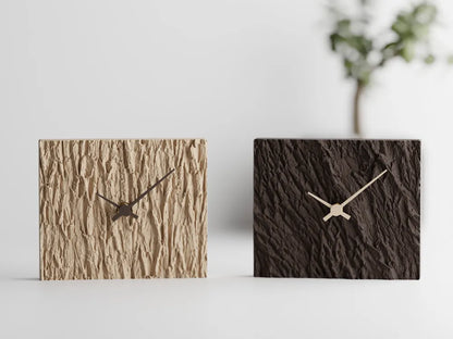 Charcoal / Wood Clock