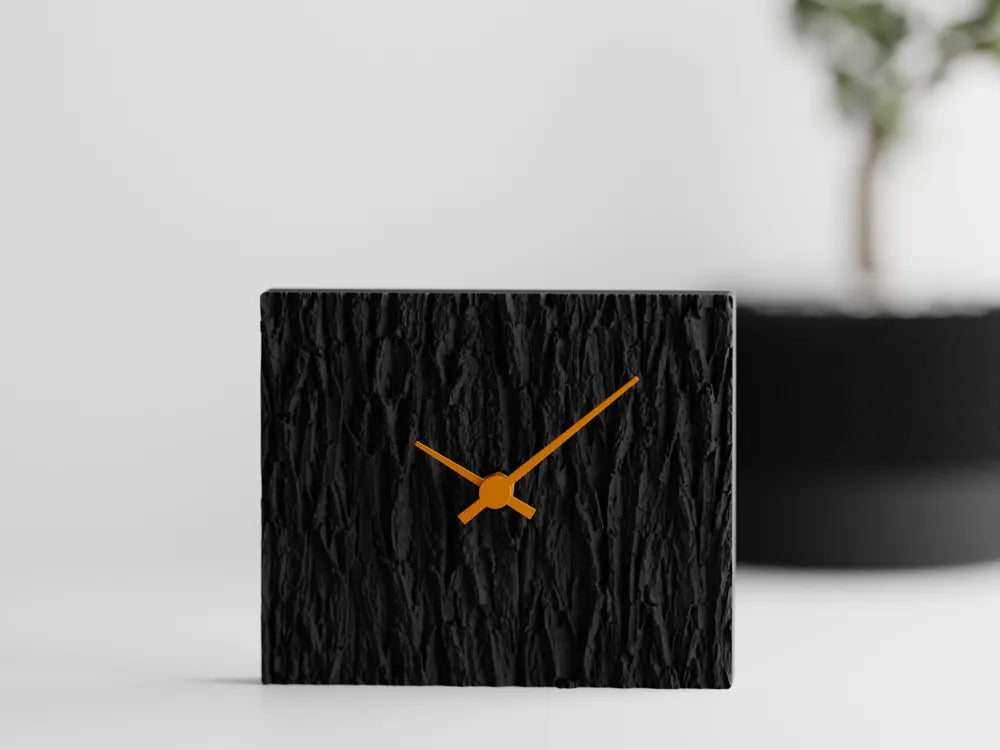 Charcoal / Wood Clock