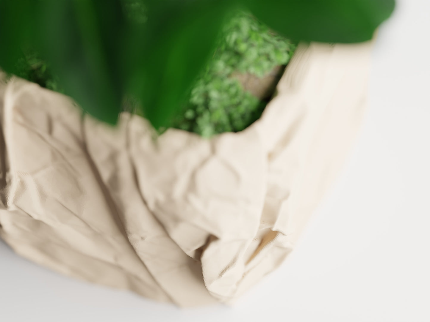 Crumbled Paper Planter - Detail