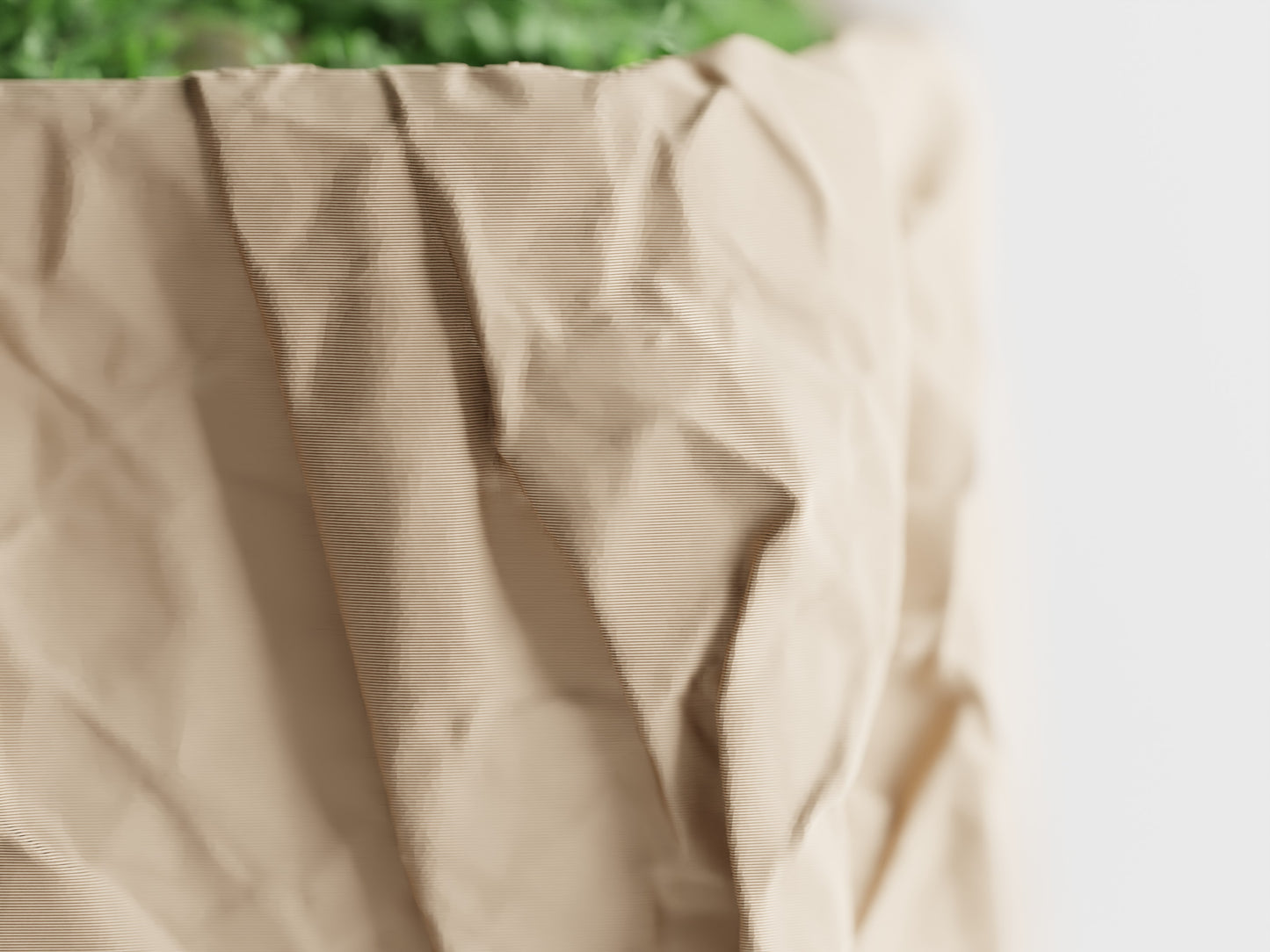 Crumbled Paper Planter - Detail
