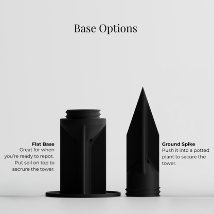 Verdura Base Options - Flat Base and Ground Spike