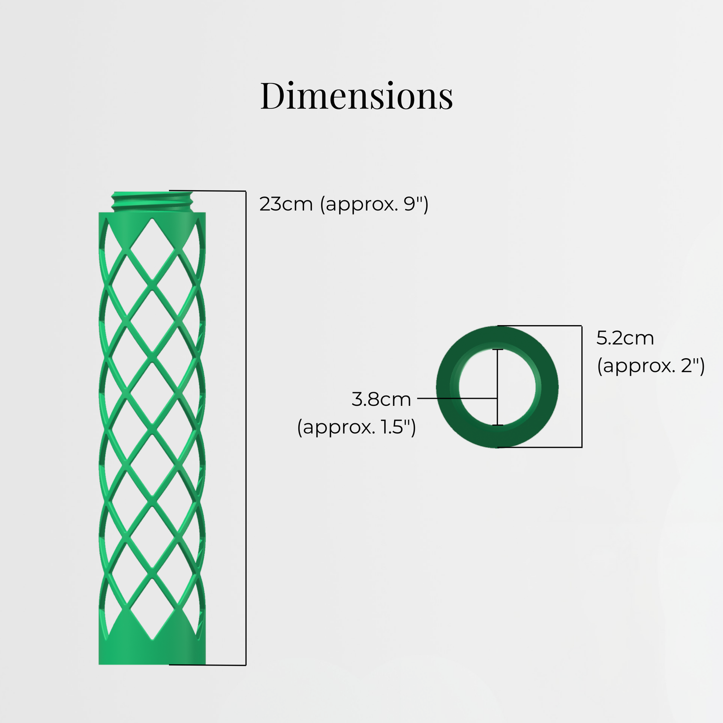 Verdura dimensions diagram