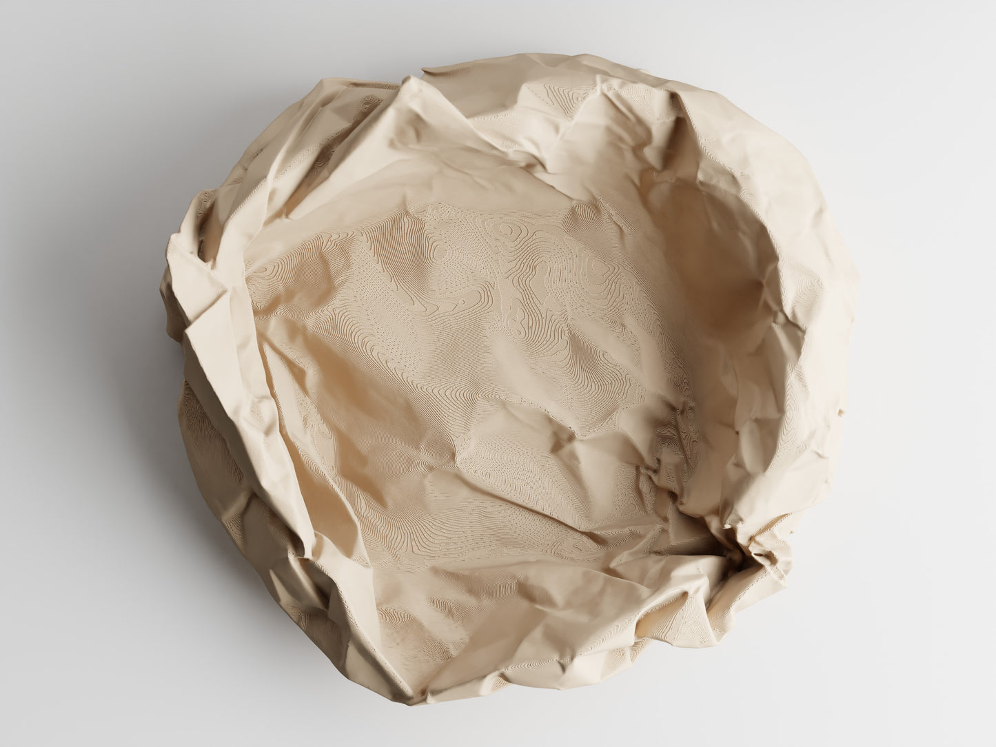 Crumbled Paper Bowl - Detail