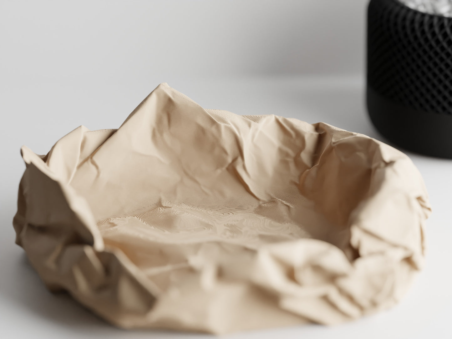 Crumbled Paper Bowl - Detail