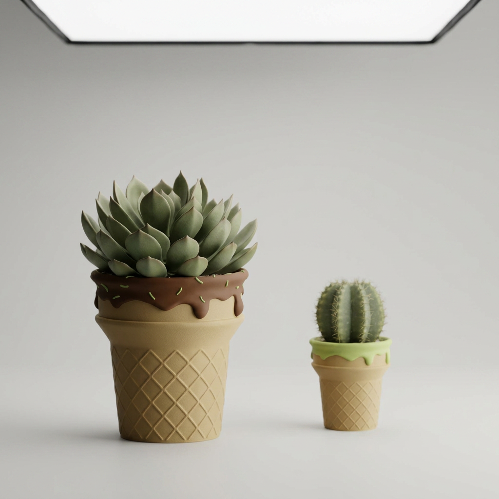 Cake Cone Plant Pot – A Sweet Treat for YourPlants scale and measurements
