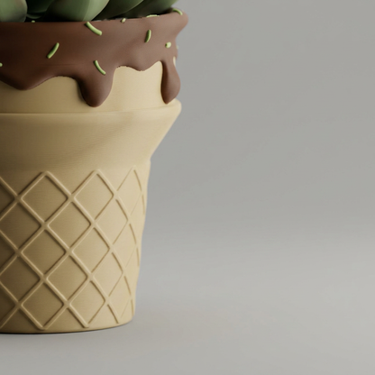 Cake Cone Plant Pot – A Sweet Treat for YourPlants alternate angle