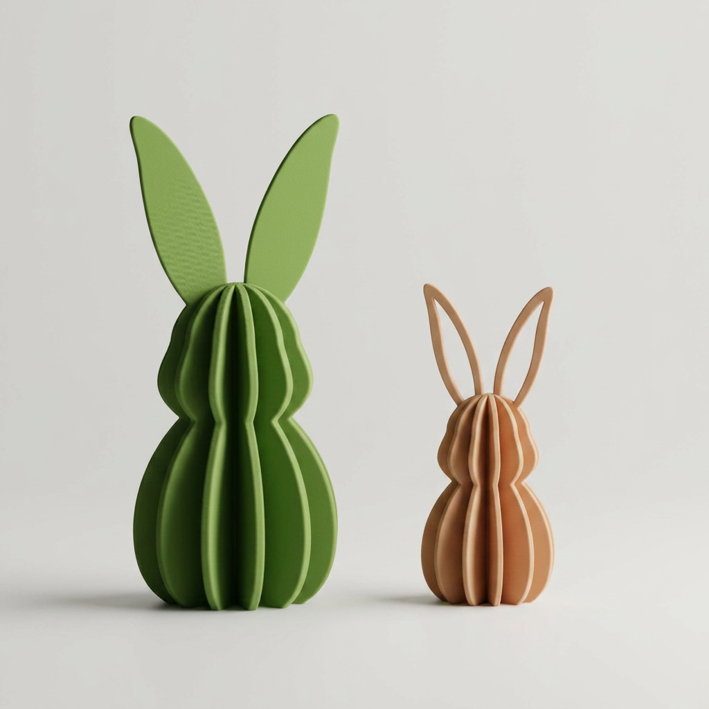 Easter Bunny Decoration Lepora scale and measurements