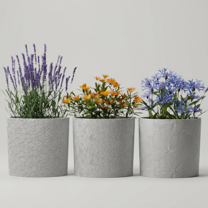 Floral Spring Vase plant pot Diff. Patterns sizes