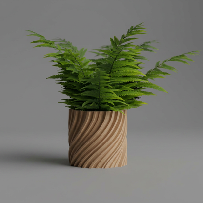 Plant Pot Planter Wavy 2 twisted