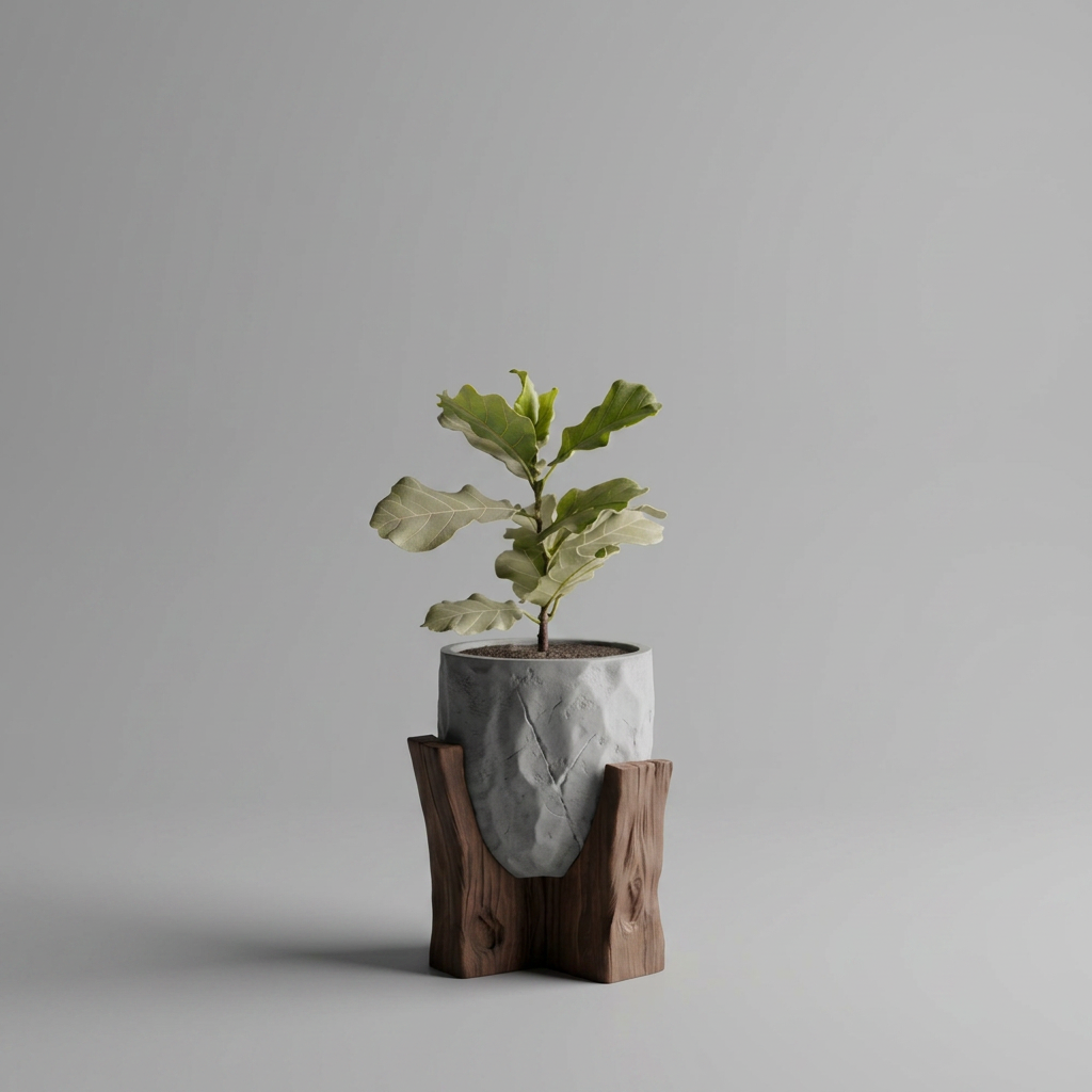 Grotia – A raw encounter between stone and wood. scale and measurements