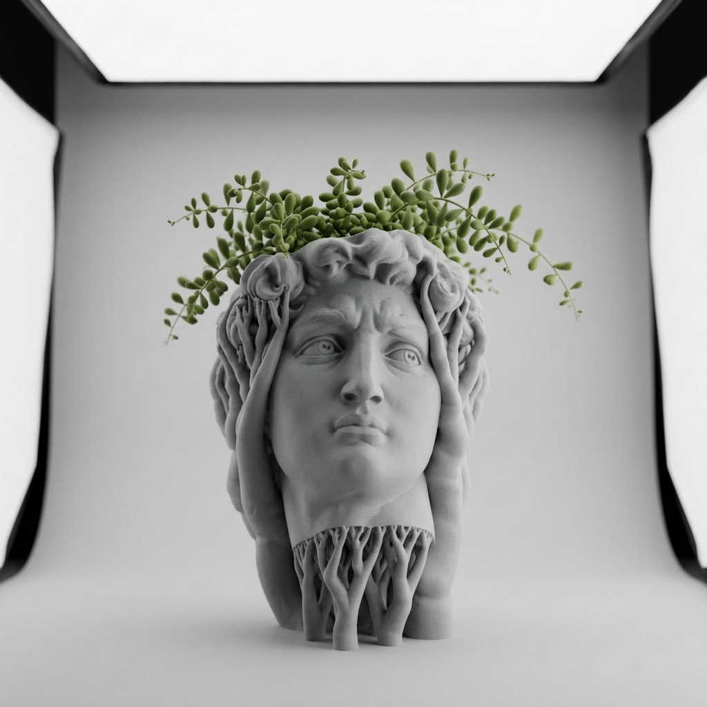 Organic David Planter scale and measurements