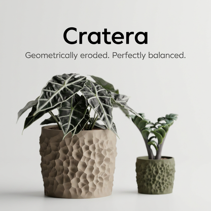 Cratera – Geometrically eroded.Perfectly balanced. scale and measurements