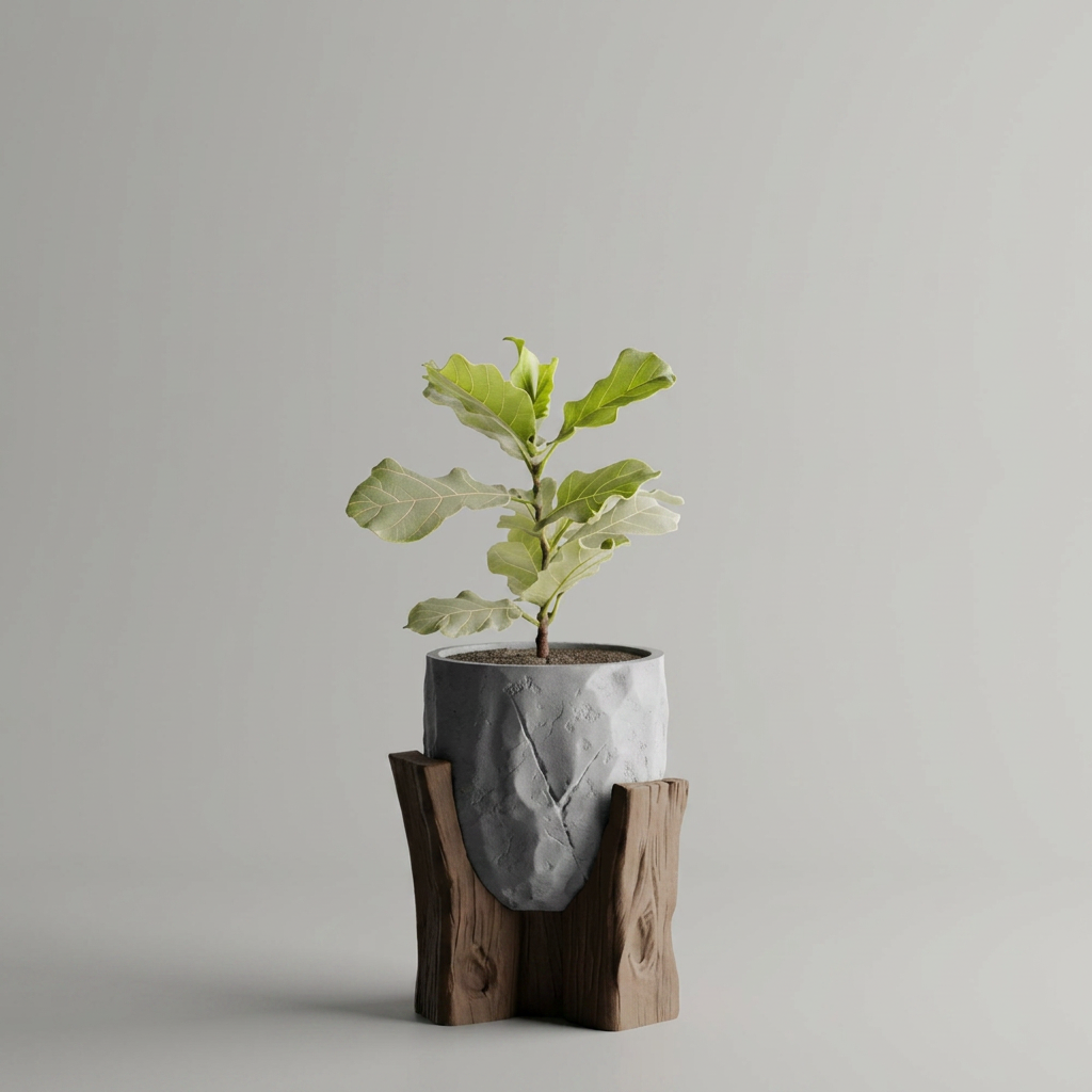 Grotia – A raw encounter between stone and wood. alternate angle