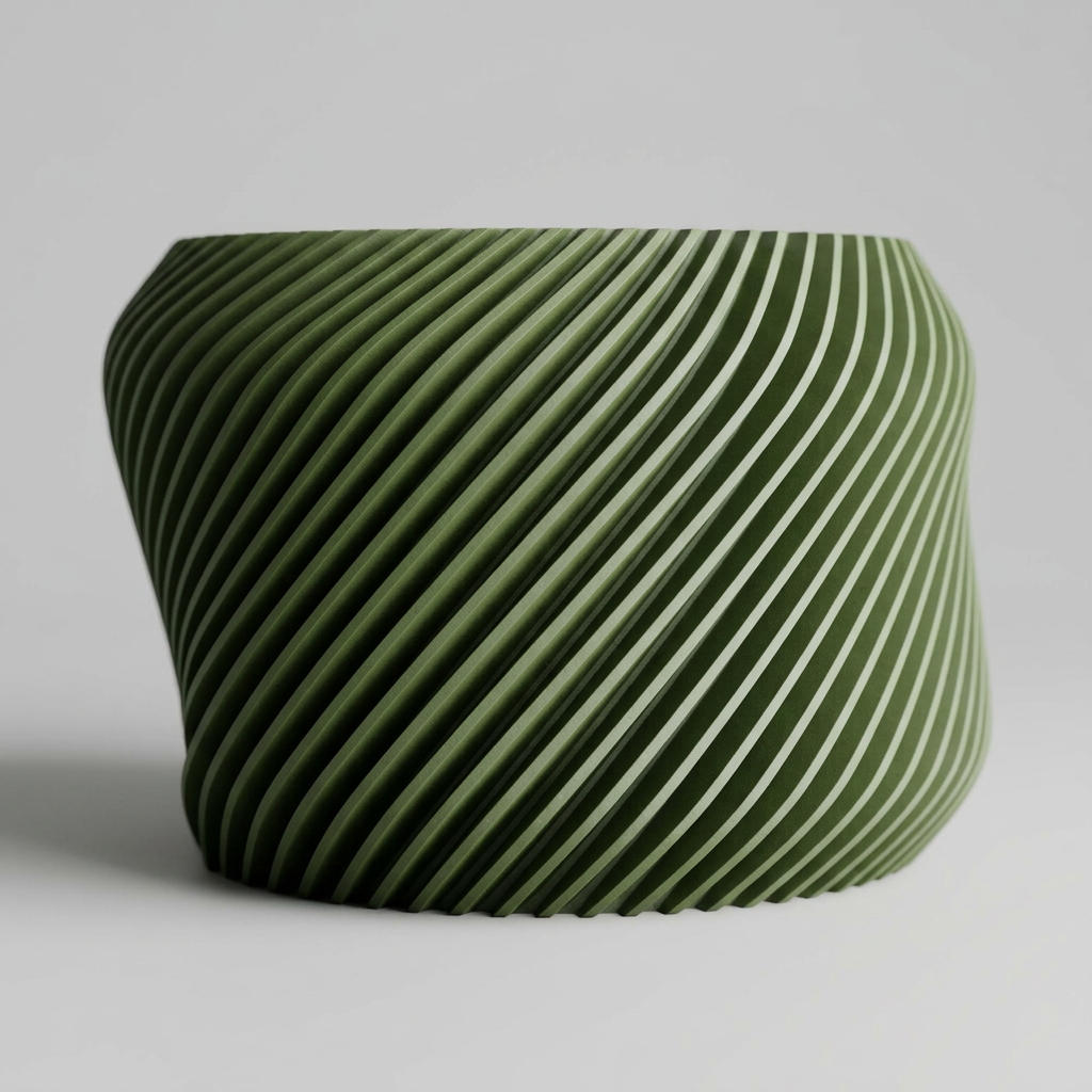 Plant Pot Planter Rib Delta twisted 1 alternate angle