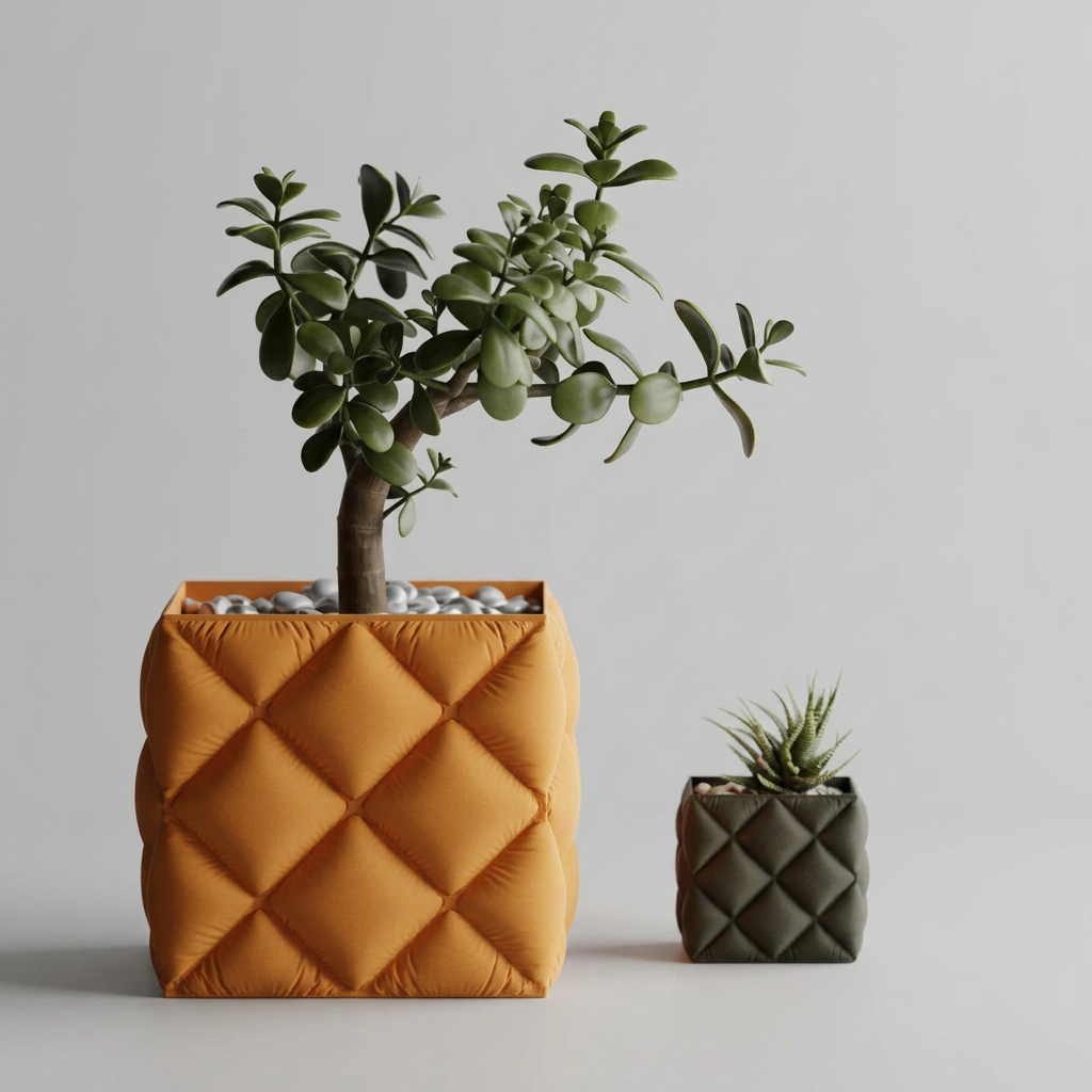 Inflated soft Cloth Planter Plant Pot Vase Series6