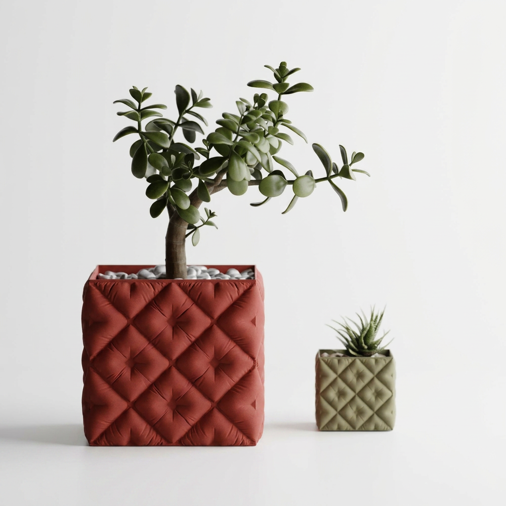 Inflated soft Cloth Planter Plant Pot Vase Series7