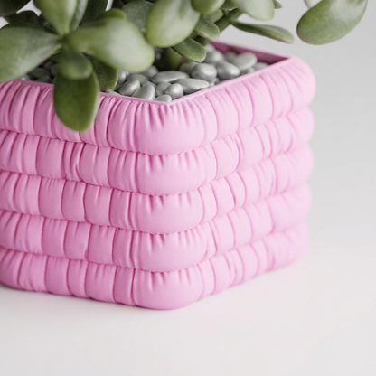 Inflated soft Cloth Planter Plant Pot Vase Series9 scale and measurements