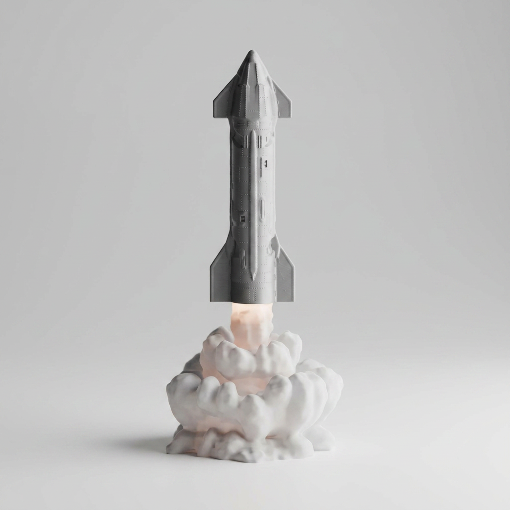 LiftOff – The Rocket Flame Lamp alternate angle