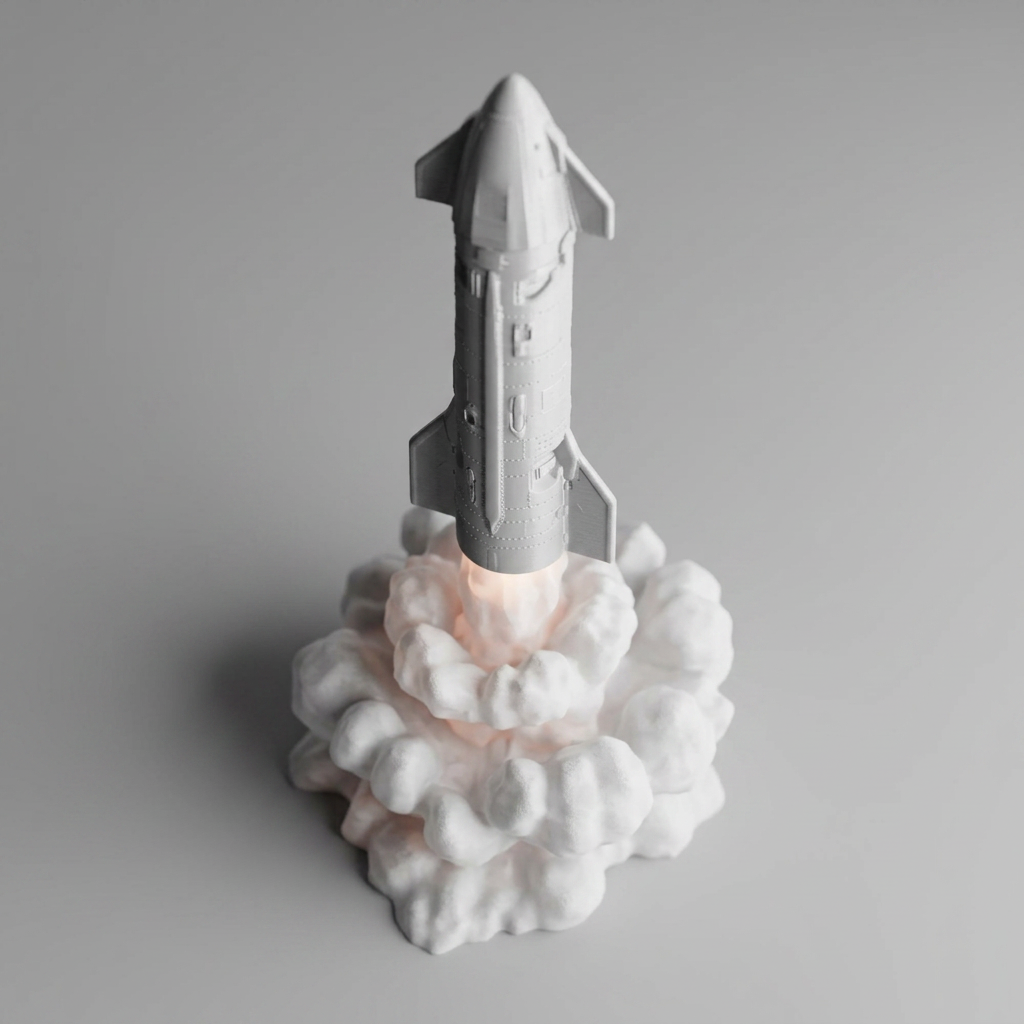 LiftOff – The Rocket Flame Lamp alternate angle