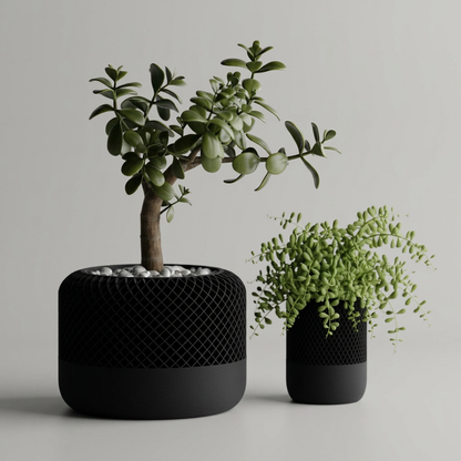 Modern Apple Home Pod Style Plant Pot Vases
