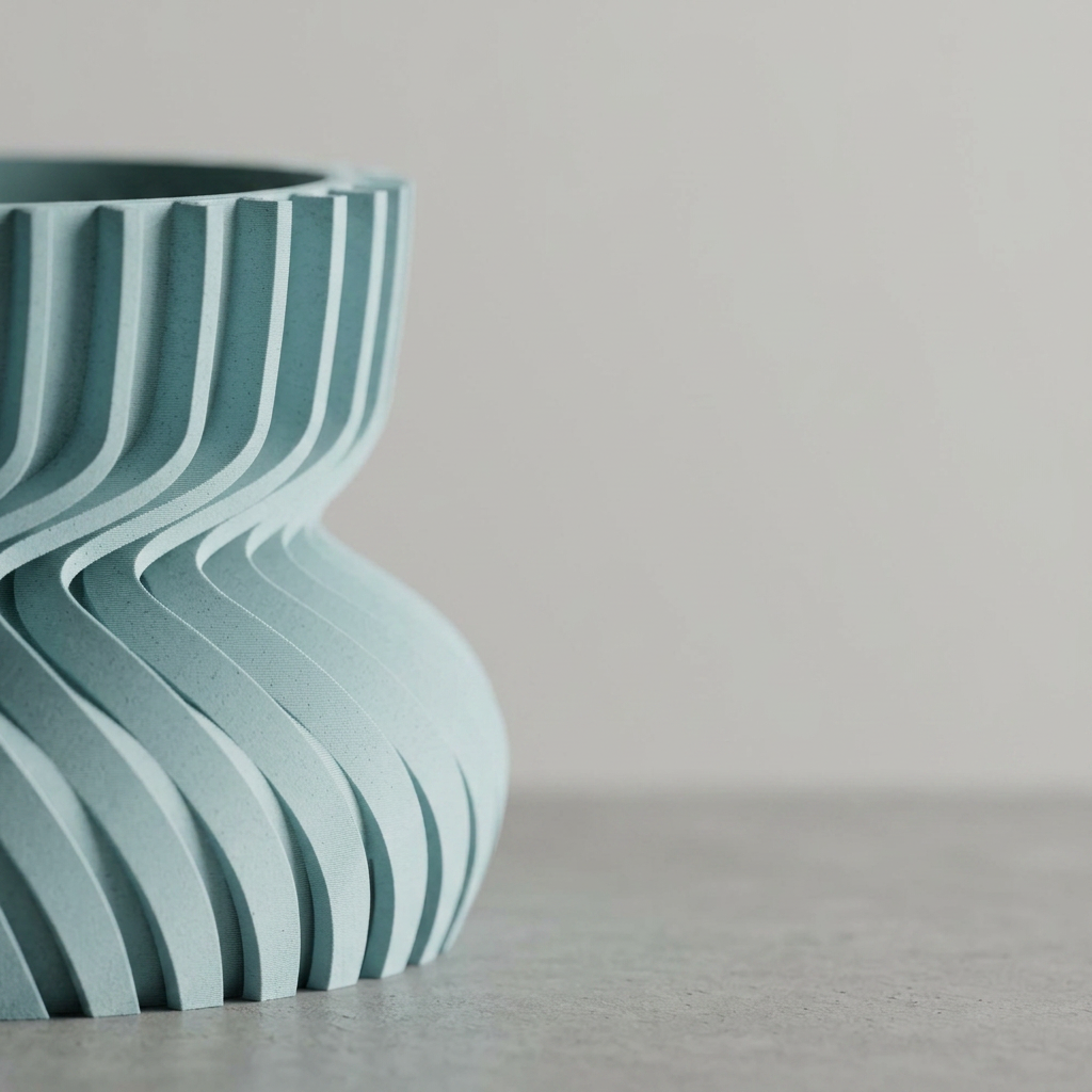 Modern twisted Planter plant pot Vase scale and measurements