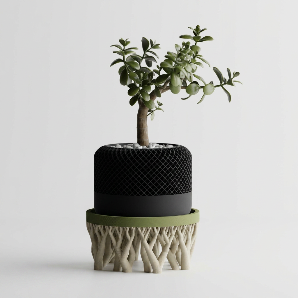 Oragnic Bowl / Planter Stand scale and measurements