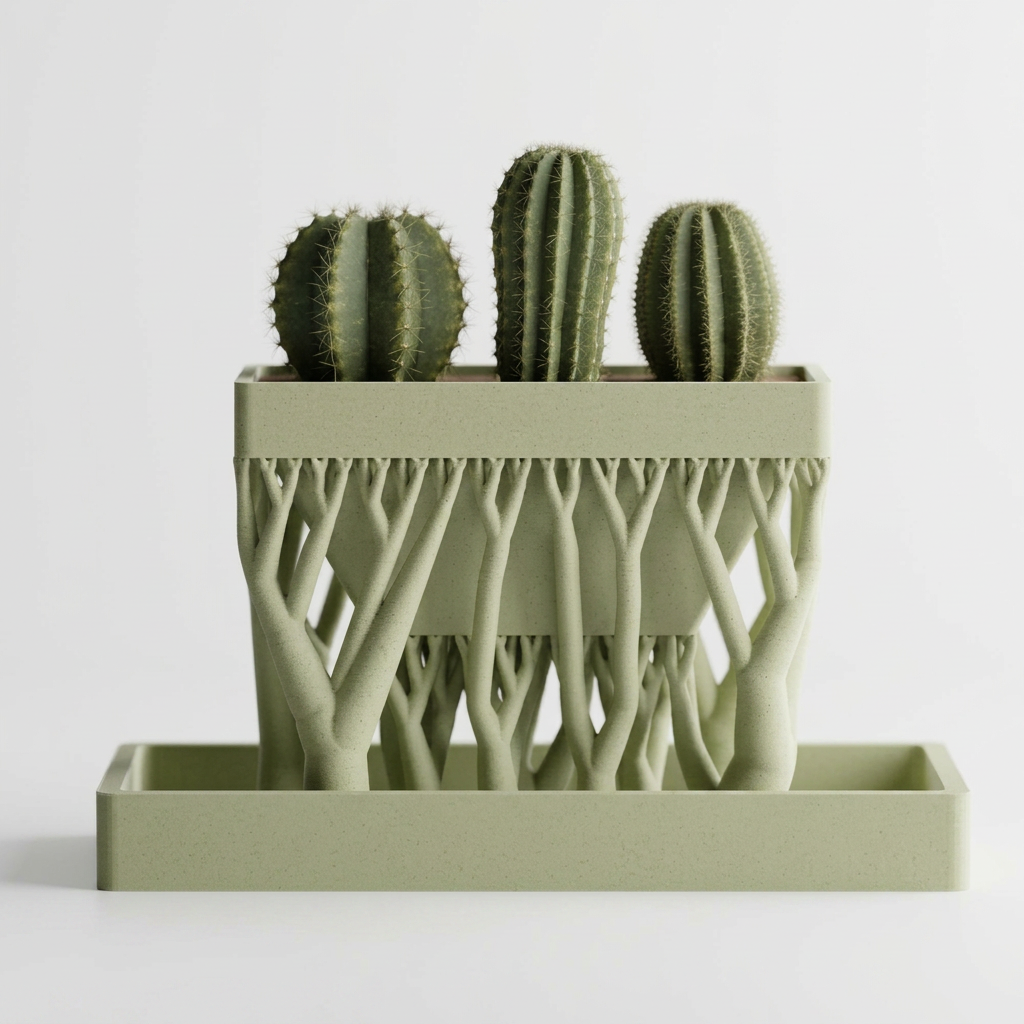 Organic Planter Rectangular scale and measurements