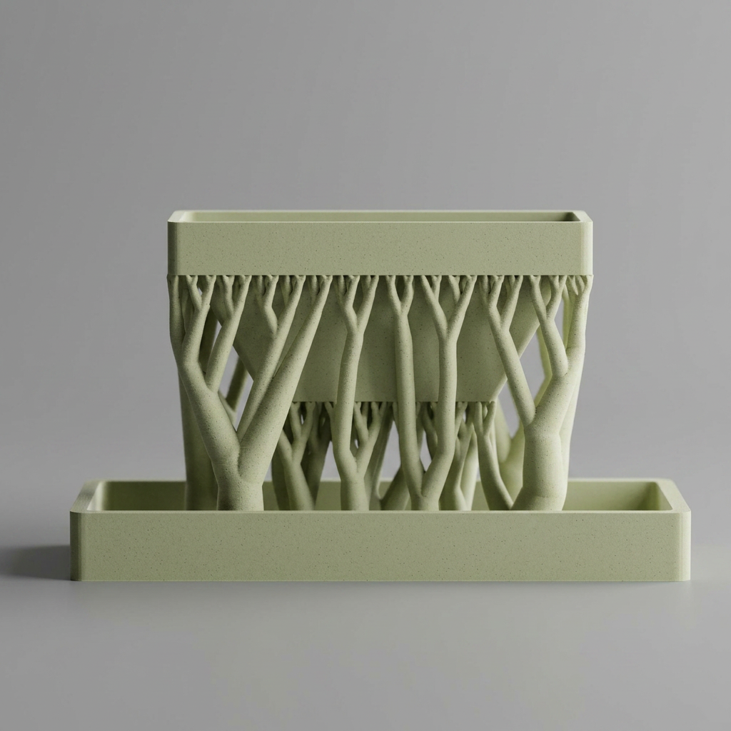 Organic Planter Rectangular alternate angle