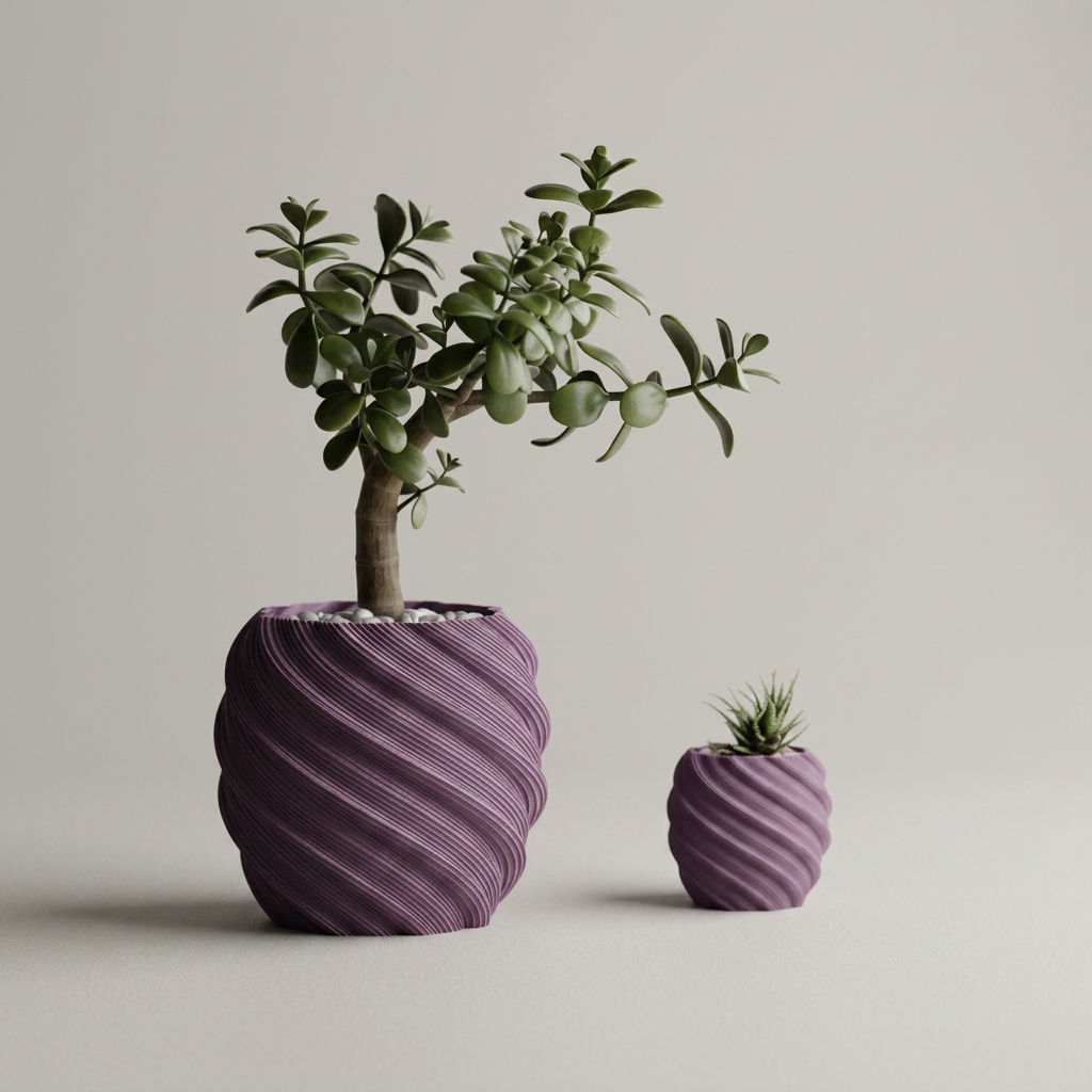 Plant Pot Ribs divided scale and measurements