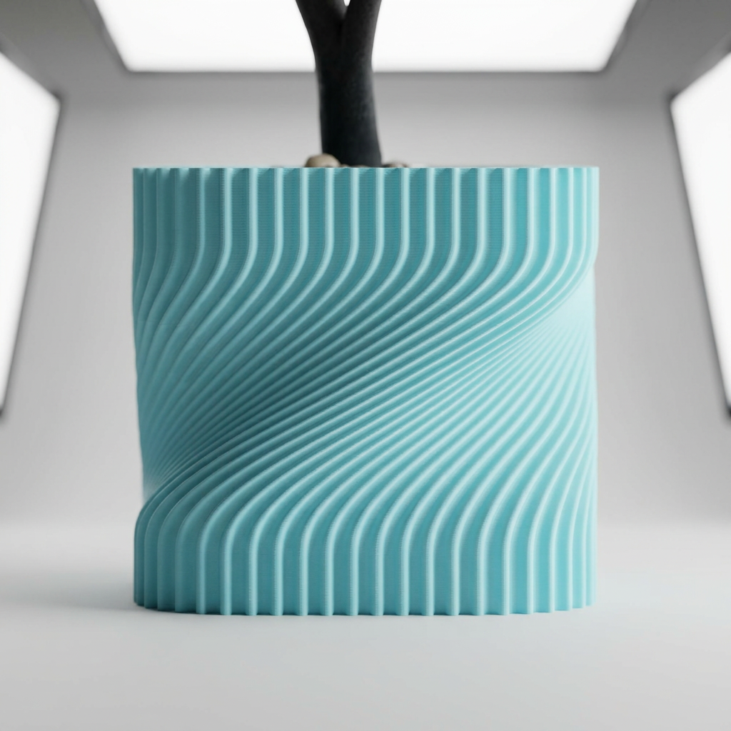 Plant Pot Rivora – A Twist on Elegance alternate angle