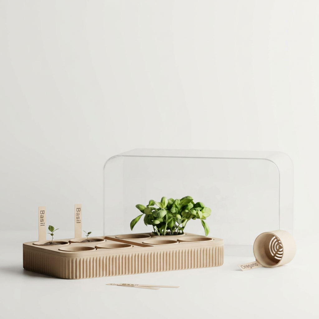 SproutNest –Seed Starter System for Organized Grow scale and measurements